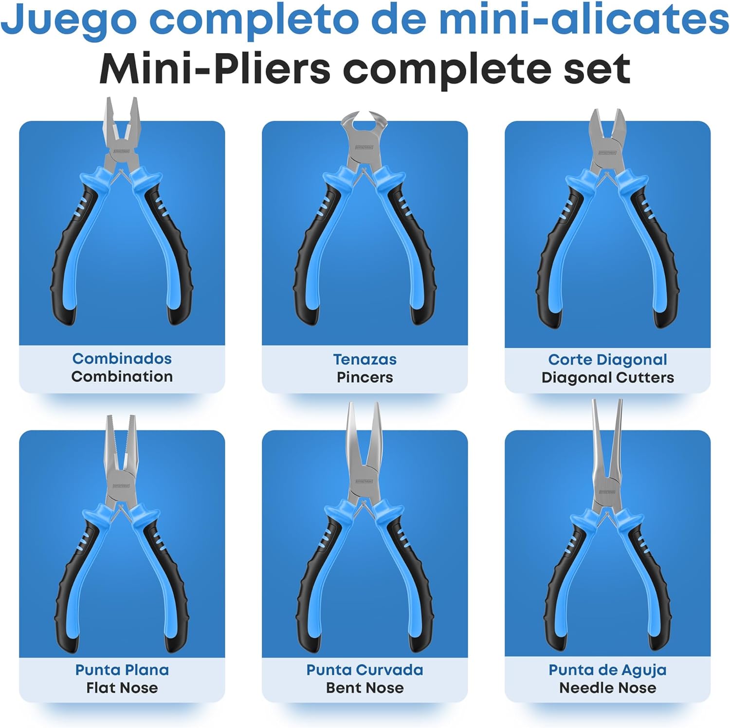 Kit de mini alicates de precisión para impresión 3D y electrónica