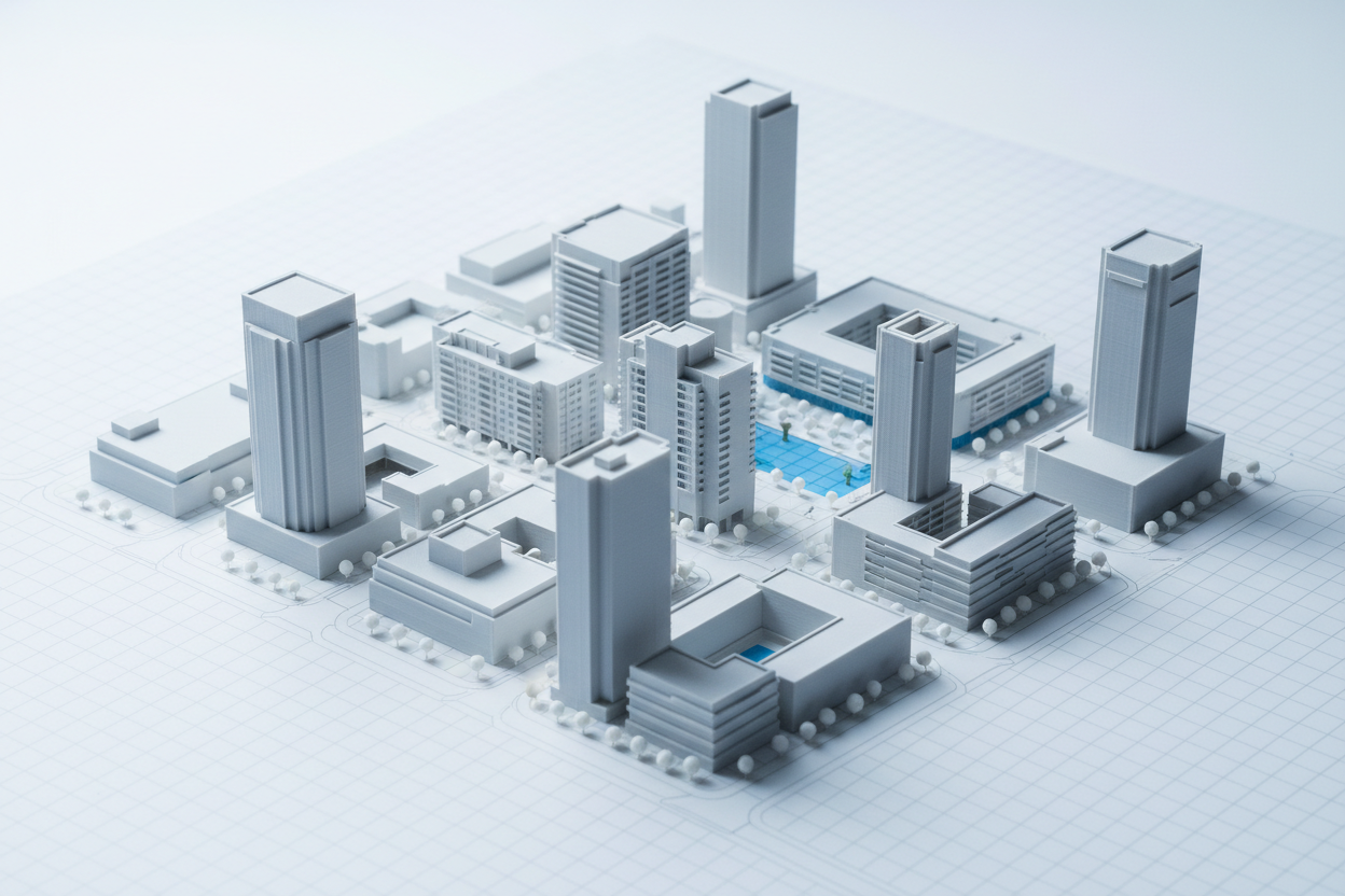 Modelo urbano arquitectónico complejo