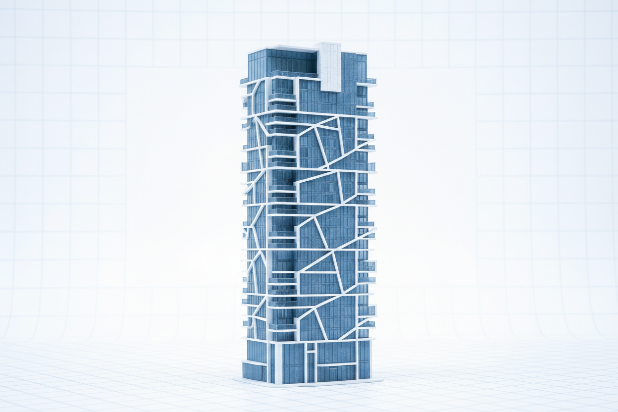 Torre residencial arquitectónica